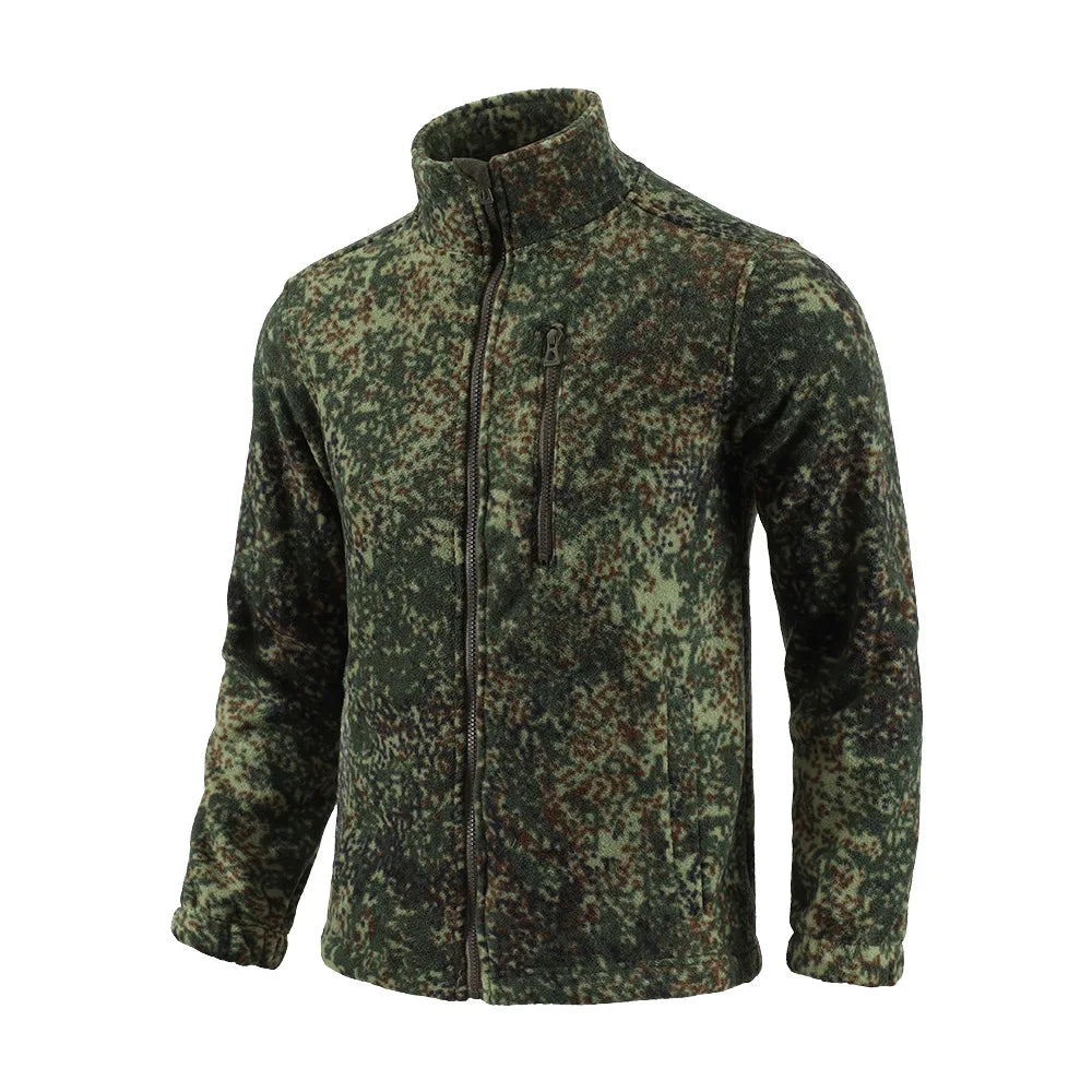Camouflage Tactical Fleece Jacket Double-Sided
