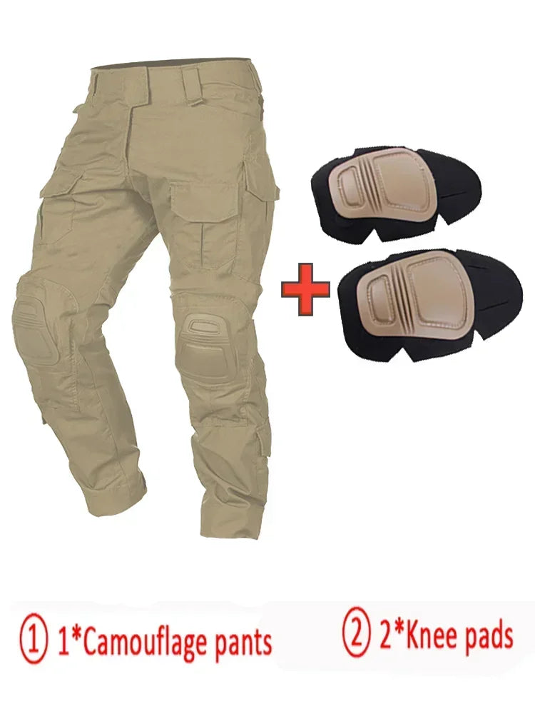 Men's Tactical Multicam Hunting Shirts / Pants /  Elbow/Knee Pads
