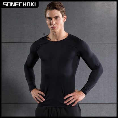 Compression Shirts for Men - Solid Dry Fit Technology