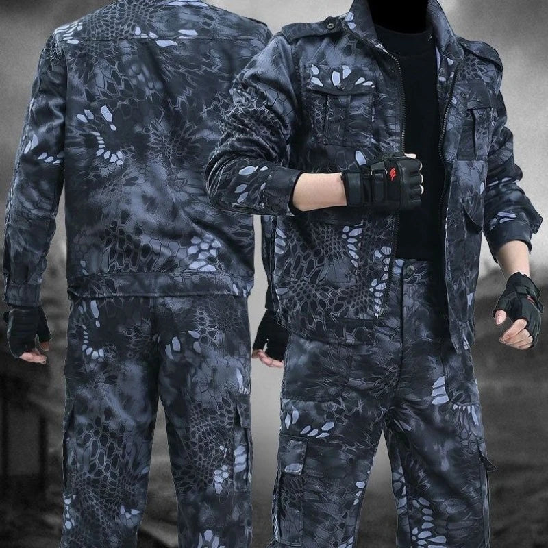 Black Python Pattern Wear-resistant Uniform