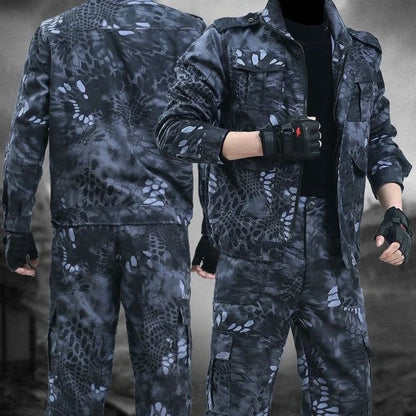 Black Python Pattern Wear-resistant Uniform