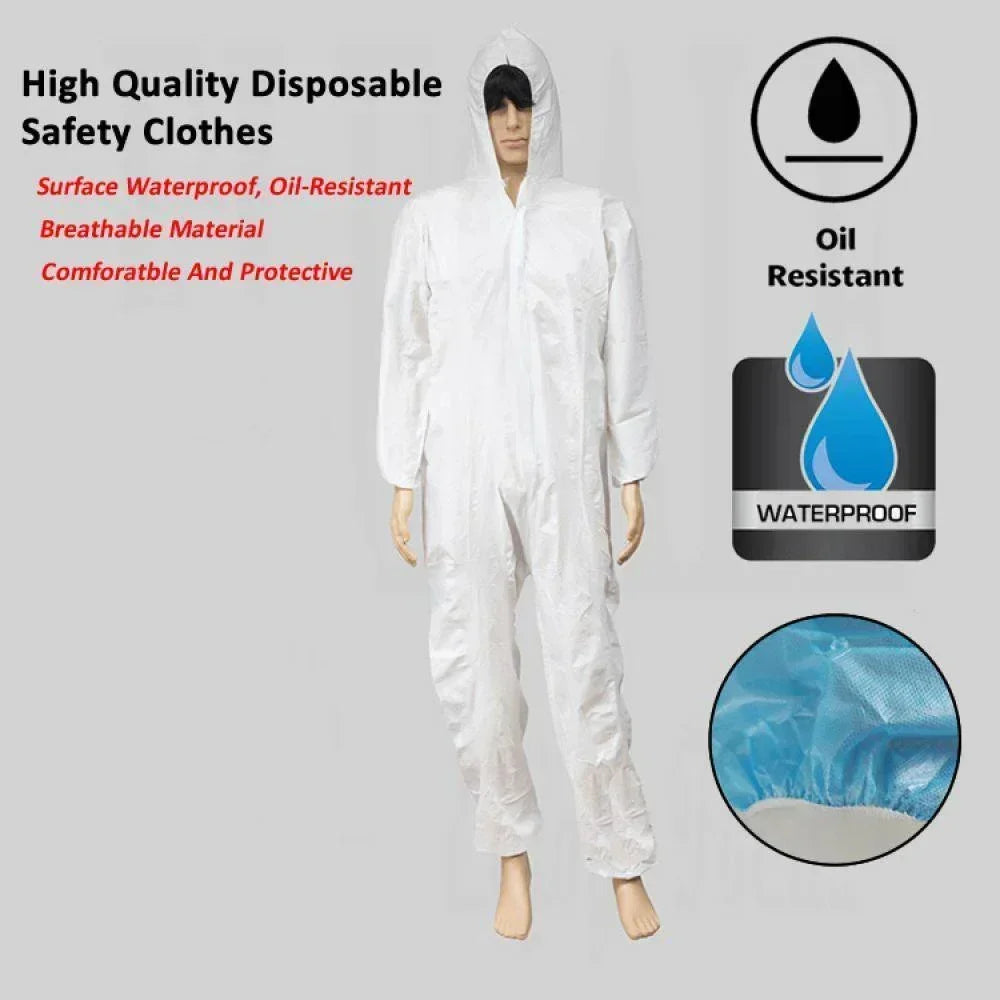 Disposable Safety Suit, Breathable Dustproof Water