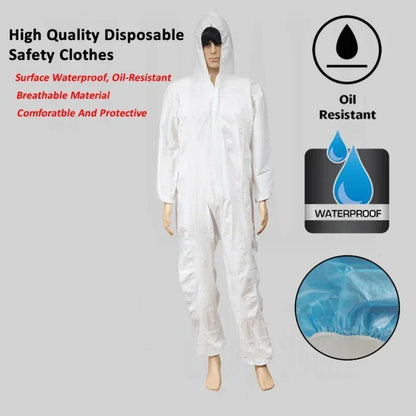 Disposable Safety Suit, Breathable Dustproof Water