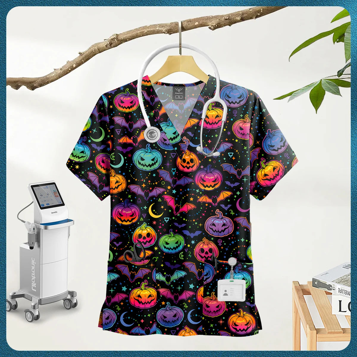 Multi-Colored, Multi-patterned Nursing Scrub tops