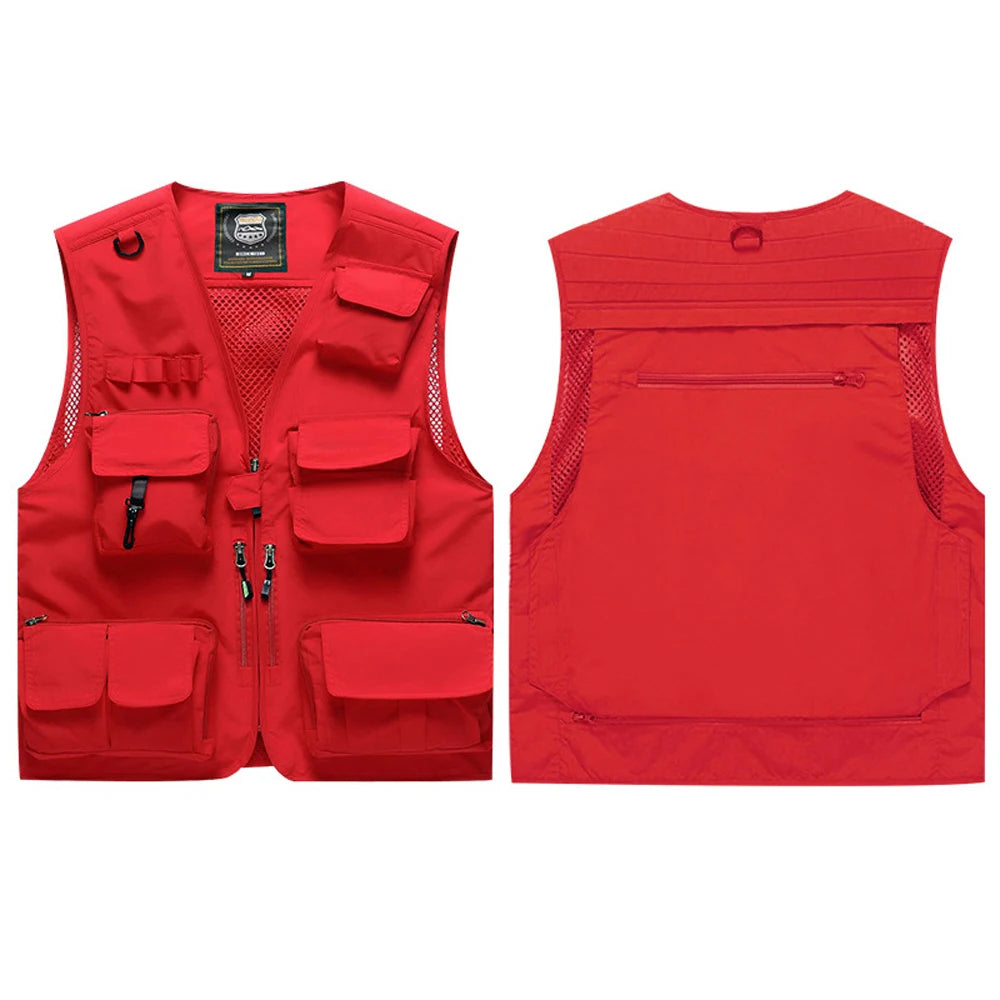 Hi Vis Workwear Safety Vest with Multi Pockets