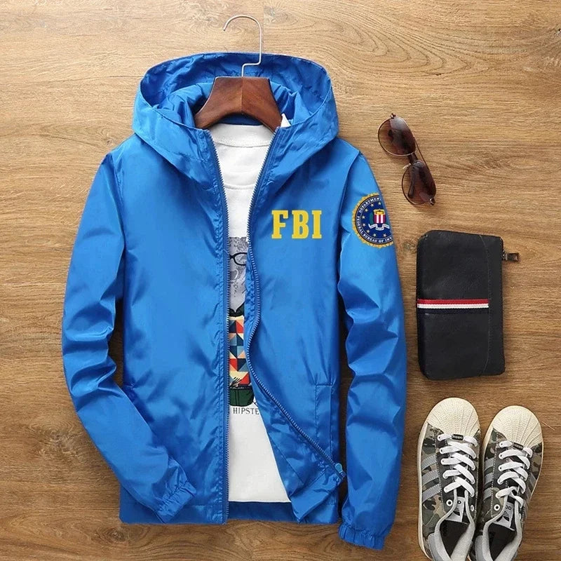 2024 New Men's FBI Printed jackets