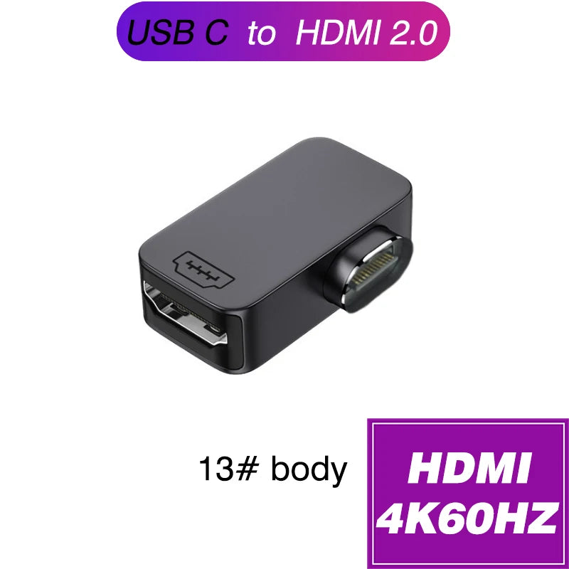 Magnetic Type-C OTG Thunderbolt4 Adapter Type-C TO C To USB-A To HDMI DP VGA To Rj45 Adapter PD100W 140W Coverter Phone MacBook