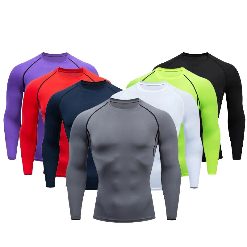 Compression Shirts for Men - Solid Dry Fit Technology