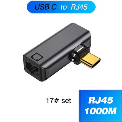 Magnetic Type-C OTG Thunderbolt4 Adapter Type-C TO C To USB-A To HDMI DP VGA To Rj45 Adapter PD100W 140W Coverter Phone MacBook