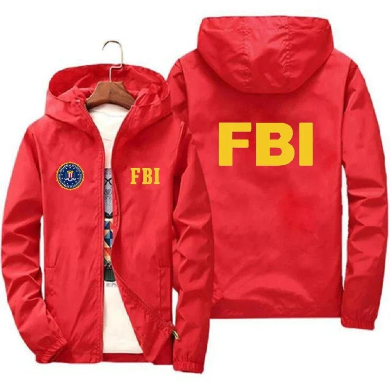 2024 New Men's FBI Printed jackets