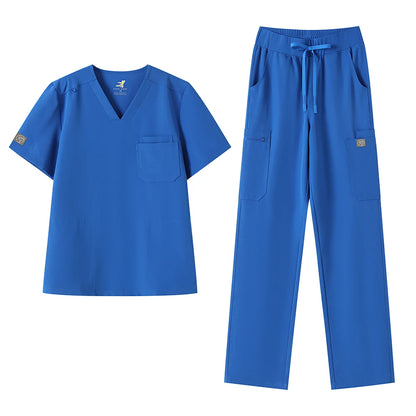 Wrinkle-resistant Men's Scrubs Medical Uniform - Antibacterial