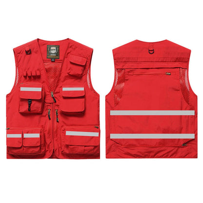 Hi Vis Workwear Safety Vest with Multi Pockets