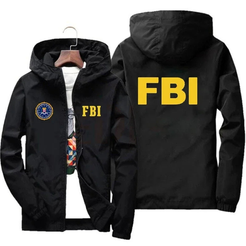 2024 New Men's FBI Printed jackets