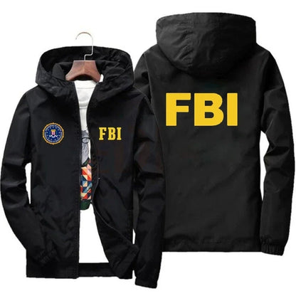 2024 New Men's FBI Printed jackets