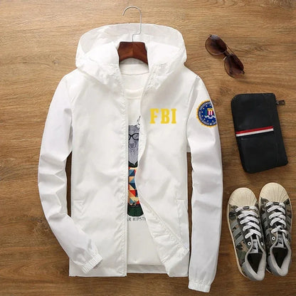 2024 New Men's FBI Printed jackets