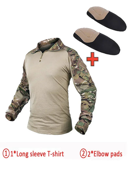 Men's Tactical Multicam Hunting Shirts / Pants /  Elbow/Knee Pads