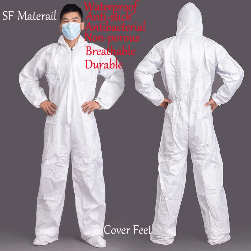 Disposable Safety Suit - Breathable, Dustproof,  Water,  Oil Resist.