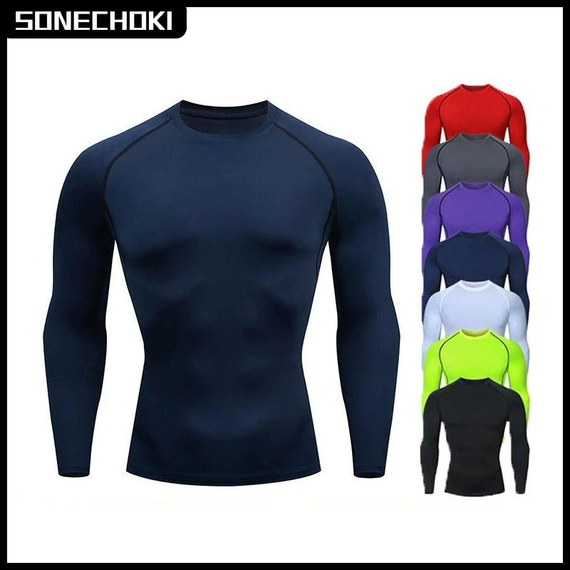 Compression Shirts for Men - Solid Dry Fit Technology