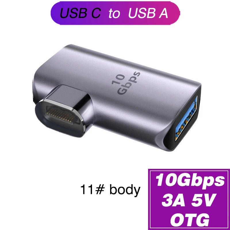 Magnetic Type-C OTG Thunderbolt4 Adapter Type-C TO C To USB-A To HDMI DP VGA To Rj45 Adapter PD100W 140W Coverter Phone MacBook