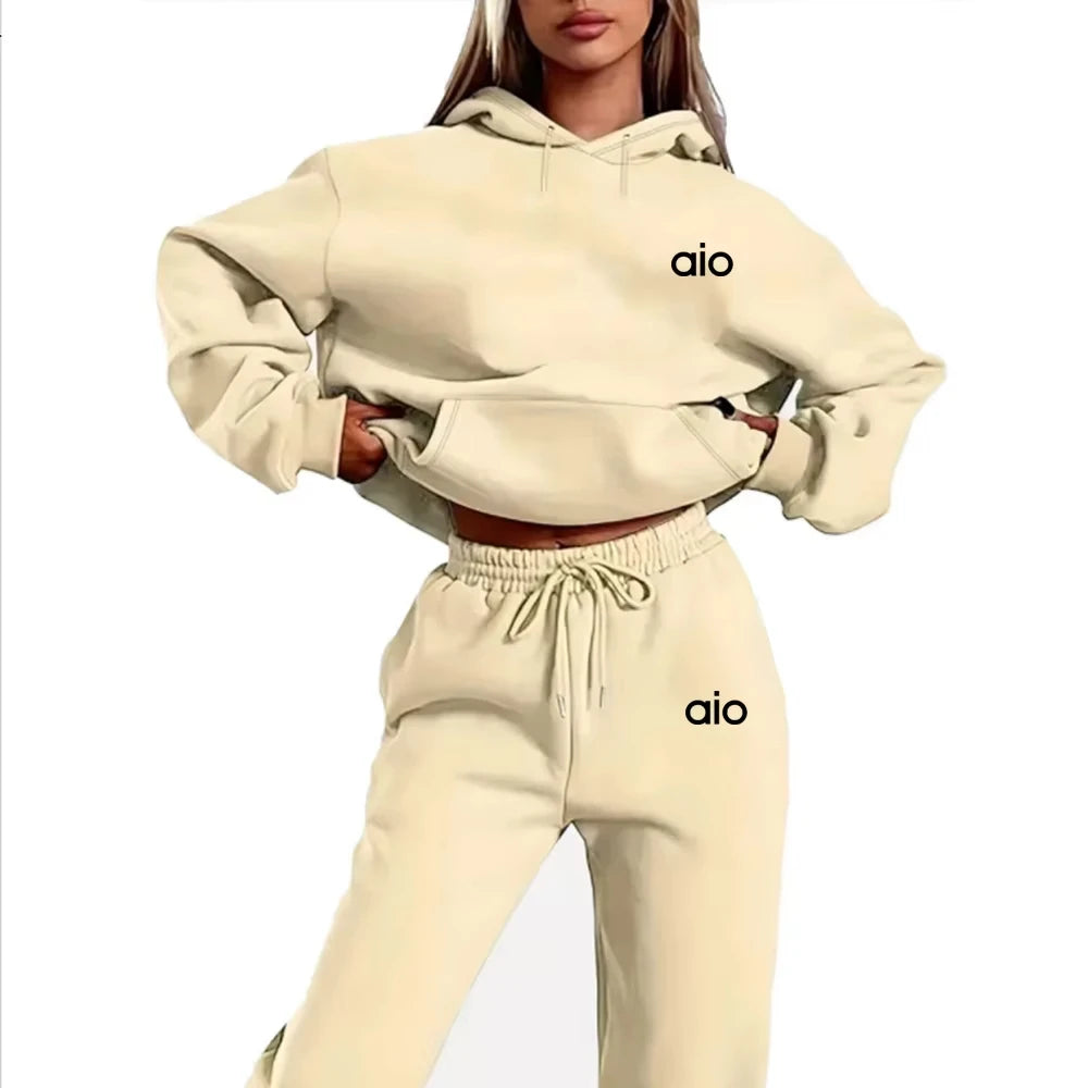 AIO Hooded  Sweatshirt and Pants Set