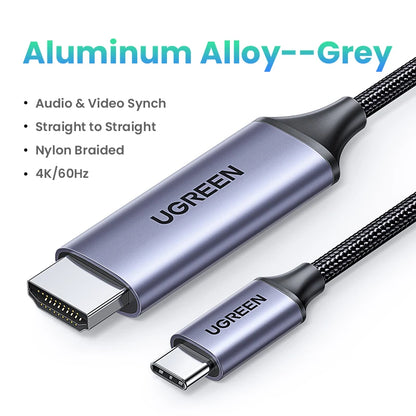 UGREEN USB C to 8K HDMI-compatible Cable 8K/60Hz 4K/120Hz for MacBook Pro iMac iPad Pro for Samsung Galaxy USB Type C to HD 2.1
