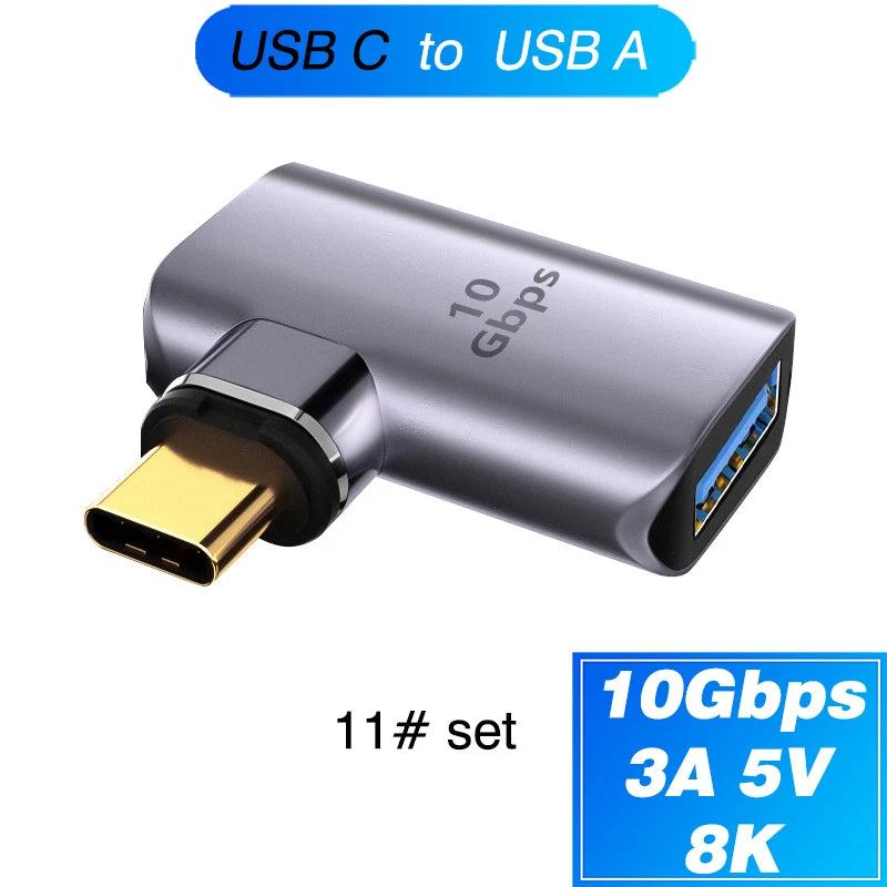Magnetic Type-C OTG Thunderbolt4 Adapter Type-C TO C To USB-A To HDMI DP VGA To Rj45 Adapter PD100W 140W Coverter Phone MacBook